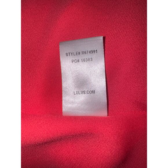 Lulus Triana Coral Pink Ruffled Backless Open Going Out Dress Womens Small Pink - Picture 9 of 12